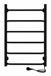 Полотенцесушитель электрический Indigo Roof Lux LCRLE80-50BRRt 80x50 см чёрный муар